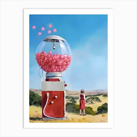 Gumball Machine Art Print