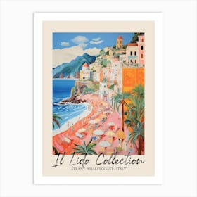 Atrany, Amalfi Coast   Italy Il Lido Collection Beach Club Poster 3 Art Print