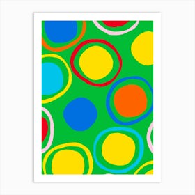 Colorful Circles 11 Art Print