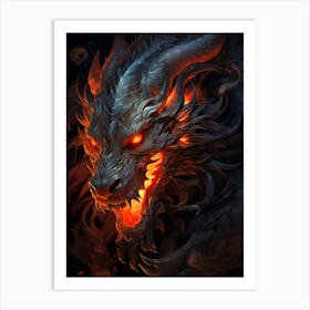 Dragon Hd Wallpaper Art Print