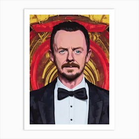 Simon Pegg Illustration Movies Art Print