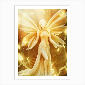 Golden Fairy 9 Art Print