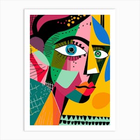 Abstract Portrait Of A Woman 89 Art Print