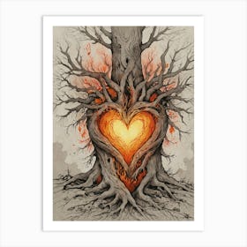 Heart Of The Tree 2 Art Print