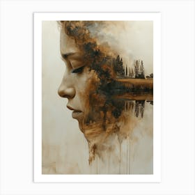 'The Face Of A Woman' 5 Art Print