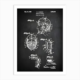 Wrestling Head Gear Patent Wrestling Helmet Wrestling Art Wrestling Wrestling Decor Wrestling Poster Wrestling Print Sw8181 Art Print