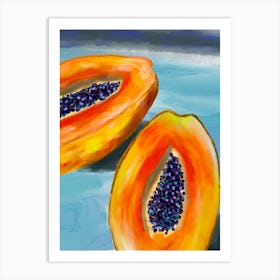 Papaya Fruit Art Print