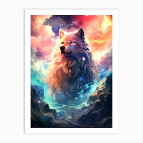 Wolf In The Sky 1 Art Print