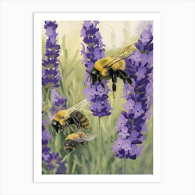 Sweat Bee Storybook Illustration 13 Art Print