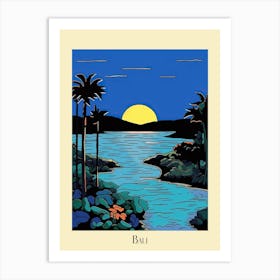 Poster Of Minimal Design Style Of Bali, Indonesia 3 Art Print