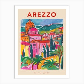 Arezzo Italia Travel Poster Art Print