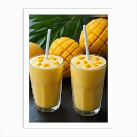 Mango Smoothie Art Print