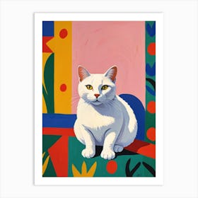 White Cat 1 Art Print