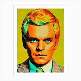 Malcolm Mcdowell Colourful Pop Movies Art Movies Art Print