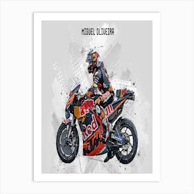 Miguel Oliveira Riders Street Art Art Print