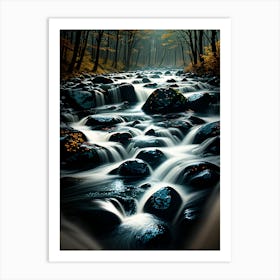 River In The Forest Art Print