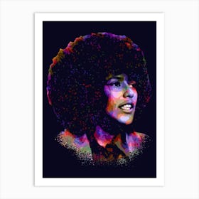 Elaine Brown Activist Colorful Art Print