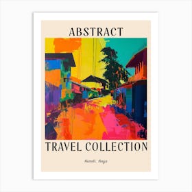 Abstract Travel Collection Poster Nairobi Kenya Art Print