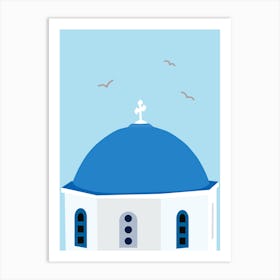 Santorini Travel Greece Art Print