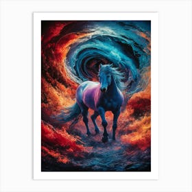 Horse In The Vortex Art Print