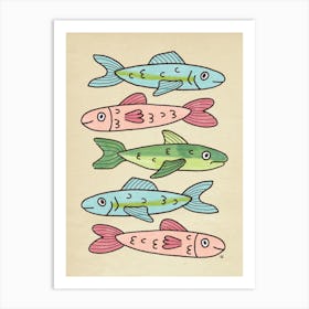 School of Fish Art Print