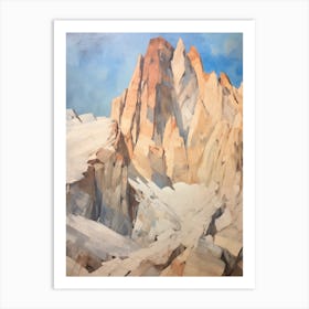 Mount Whitney Usa 6 Mountain Painting Art Print