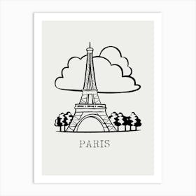 Paris Eiffel Tower 4 Art Print