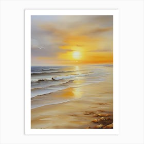 Sunset On The Beach 9 Art Print