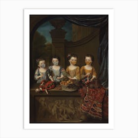 The Daughters Of Sir Matthew Decker 1718 Art Print