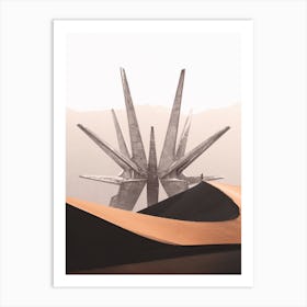 Spaceship Sand Dunes Art Print