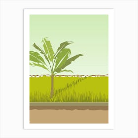 Rice Fields in Bali, Indonesia Art Print