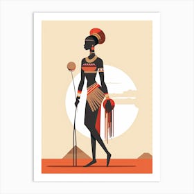 African Tribal Heritage Art Print