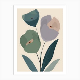 Three Flowers 17 Art Print