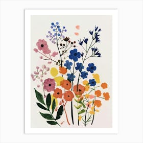 Painted Florals Gypsophila 1 Art Print