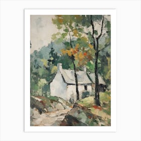 Small Cottage Impasto Painting 7 Art Print