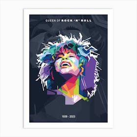 Tina Turner in WPAP Art Print