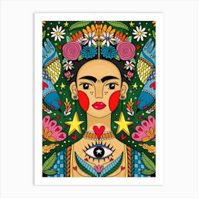 Botanical Frida Art Print