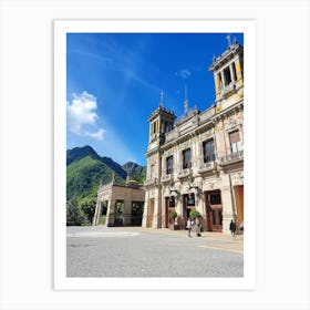 Italy San Pellegrino Terme hotel palace Art Print