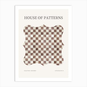 Checkered Pattern Poster 29 Art Print