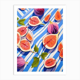 Figs Fruit Summer Illustration 2 Art Print