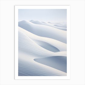 White Sand Dunes Art Print