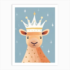 Little Camel 2 Wearing A Crown Art Print