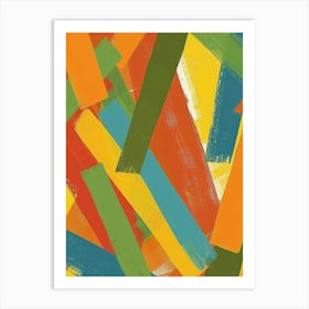 Abstract Brushstrokes 45 Art Print