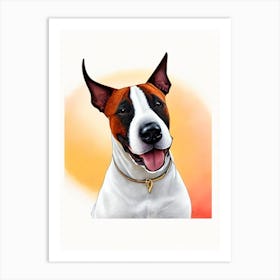 Bull Terrier Illustration Dog Art Print