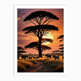 The Savannah Art Print