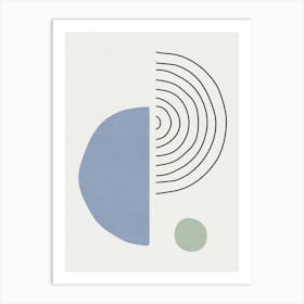 Abstract Shapes- Bl03 Art Print