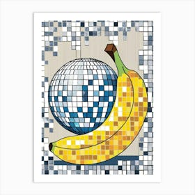 Disco Ball And Banana 3 Art Print