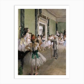 La Classe De Danse, Edgar Degas Art Print