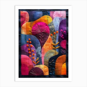 Quilted Wall Hanging Art Print