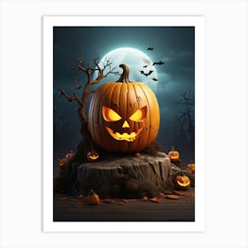 Halloween Pumpkin 11 Art Print